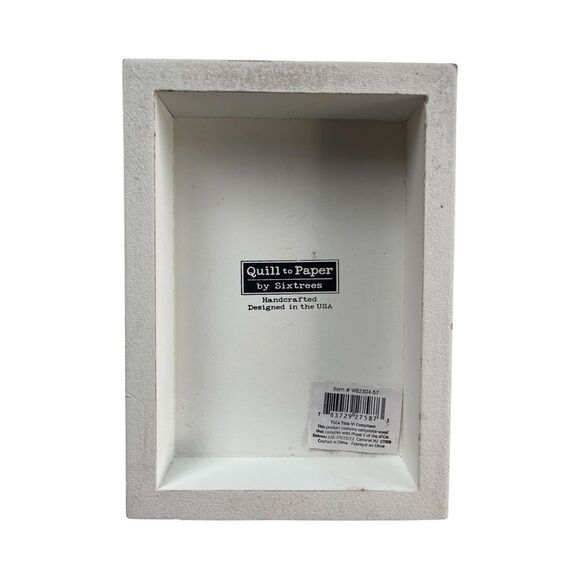 Pumpkin Spice Season Whitewashed Distressed Wood Sign Quill to Paper NWT - Picture 3 of 7